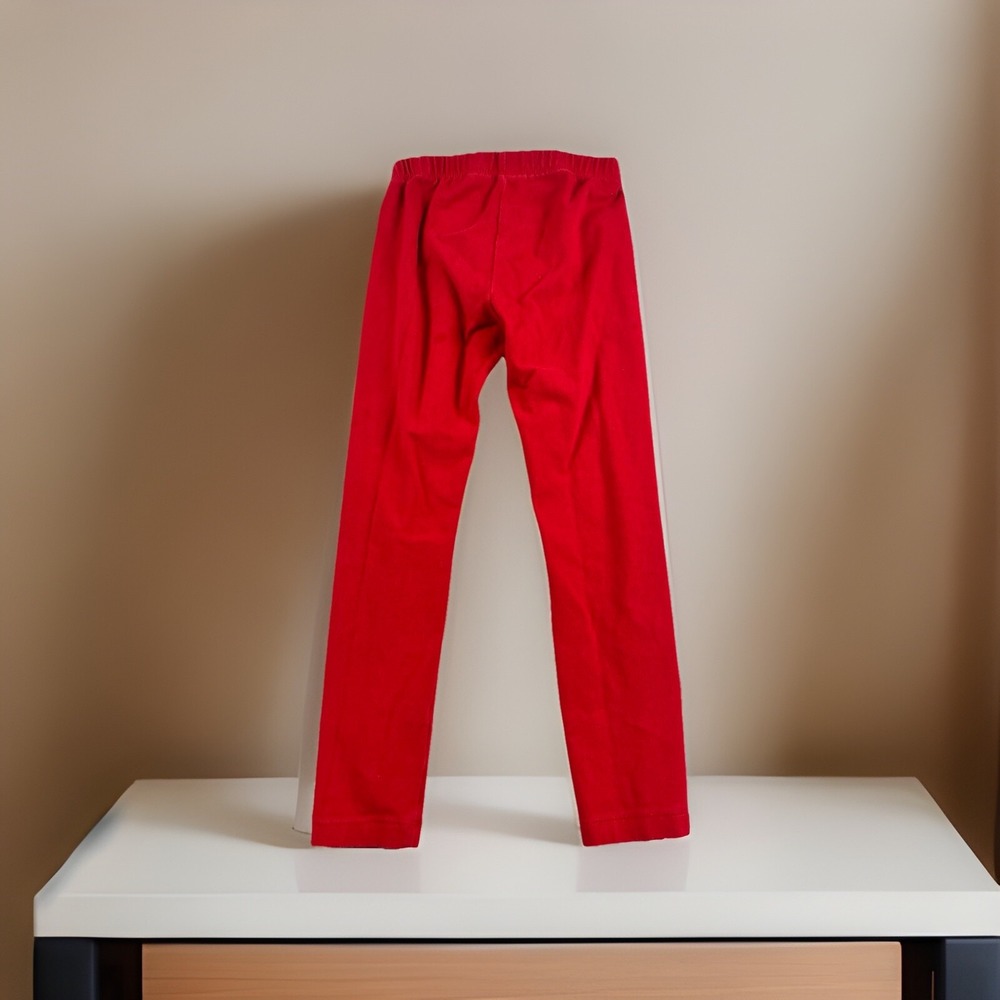 Cat & Jack Leggings‎ Youth XS 4-5 Year  Red Slim Fit Pull On Elastic Waist Girls - Picture 4 of 5